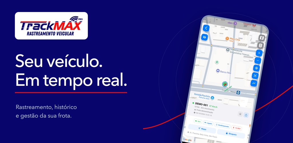 TrackMax PRO: seu veículo em tempo real